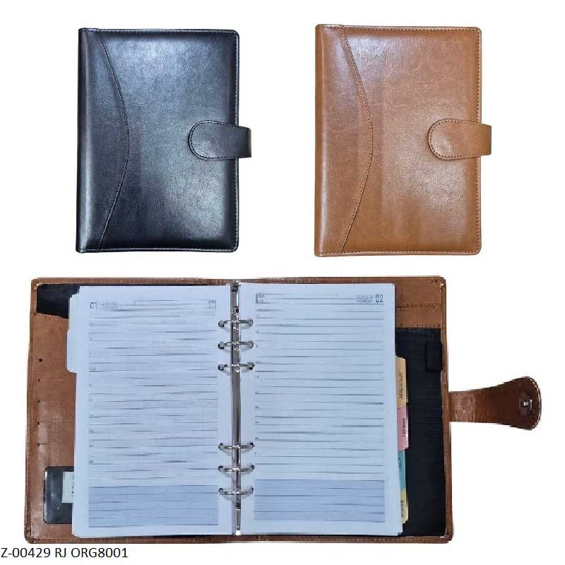 2026 Business Organizer RJORG8001, 1 Date per page, Ring binding, Magnet Closer