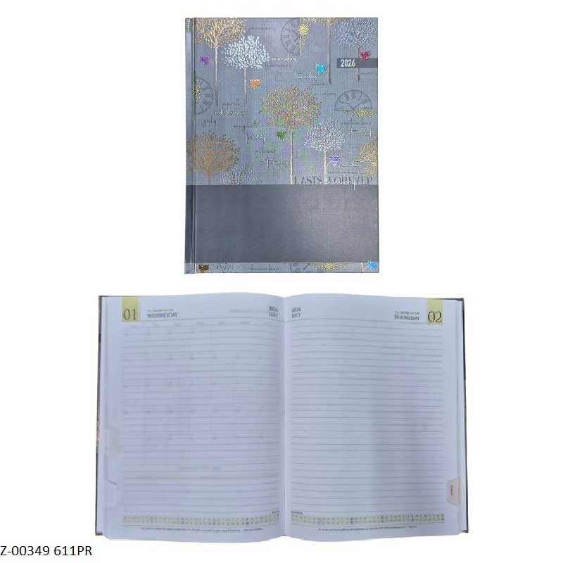 2026 Diary 365 Days 611PR Regular, Month Planner, Month Cut, Sunday Separate