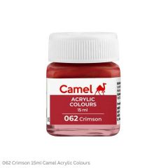 Camel Acrylic Colours-062 Crimson-15ml