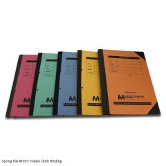 Spring File M103 Triplex Cloth Binding