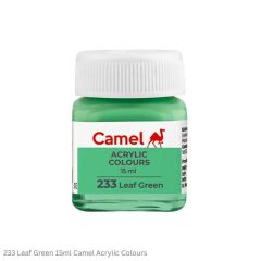 Camel Acrylic Colours-233 Leaf Green-15ml