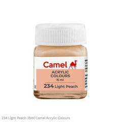 Camel Acrylic Colours-234 Light Peach-15ml