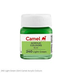 Camel Acrylic Colours-240 Light Green-15ml