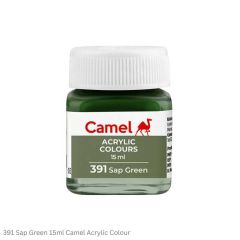 Camel Acrylic Colours-391 Sap Green-15ml