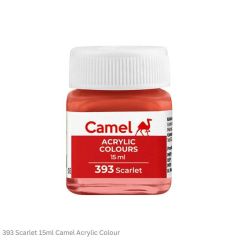 Camel Acrylic Colours-393 Scarlet-15ml