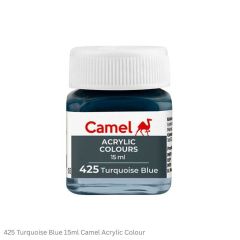 Camel Acrylic Colours-425 Turquoise Blue-15ml