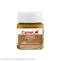 Camel Acrylic Colours-492 Yellow Ochre-15ml