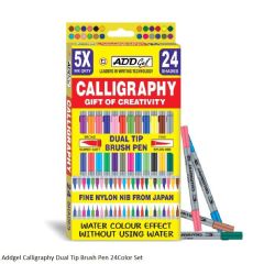Add Gel Calligraphy Dual Tip Brush Pen 24 Shades