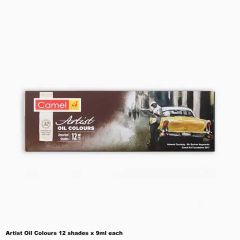 Camel Artist Oil Colours 12 shades x 9ml each