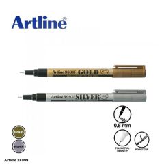 Artline Metallic Marker 999XF Xylene Free Gold, Silver