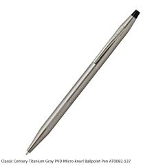 Classic Century Titanium Gray PVD Micro-knurl Ballpoint Pen AT0082-137