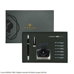 Cross Bailey Black Lacquer Fountain Pen Gift Set AT0456-7MS-5