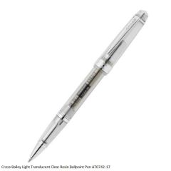 Cross Bailey Light Translucent Clear Resin Ballpoint Pen AT0742-17