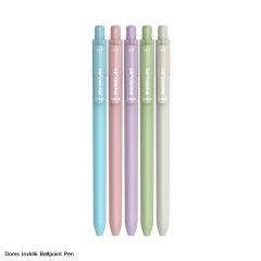Doms Inxklik Ball Point Pen  Smooth Click Needle Tip available in 5 Vibrant Colours 