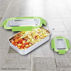 Dubblin Dine Out Senior Lunch Box Green 1000ml