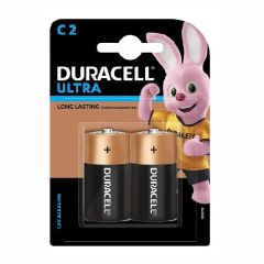 Duracell Ultra C Batteries Pack of 2Pcs 1.5V Alkaline