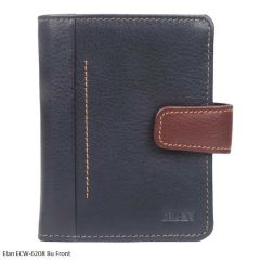Elan ECW-6208-BU - RFID Blue Slim Card Case Wallet