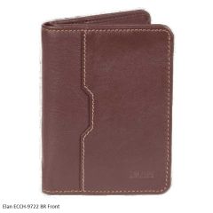 Elan RFID Blocking Card Holder ECCH-9722 Horizontal Card Holder Brown