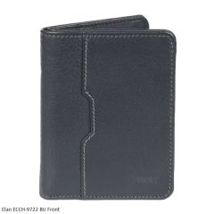 Elan RFID Blocking Card Holder ECCH-9722 Horizontal Card Holder Blue