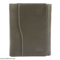 Elan Ex-4304-OG Olive Green - Njal Trifold Wallet