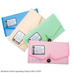 Worldone Pristine Series FL03-PS Cheque Expanding File with Elastic Closure 13 Pockets