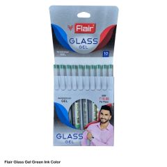 Flair Glass Gel Pen in Green Ink Color
