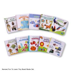 Navneet's Fun to Learn Box Set - 10 Tiny Board books  