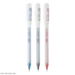Flair Glow Gel Pens with Waterproof Ink Glows-in-the-Dark Pen in Black, Blue and Red ink colors
