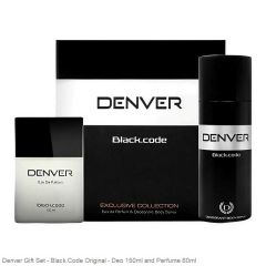 Denver Gift Set - Black.Code Original - Deo 150ml and Perfume 60ml