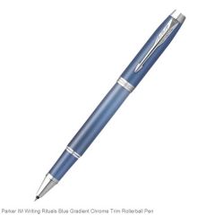 Parker IM Writing Rituals Grey Gradient Chrome Trim Rollerball Pen