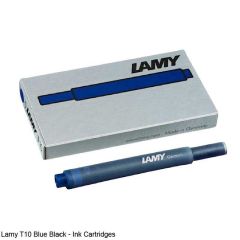 Lamy T10 Ink Cartridges Blue Black Pack of 5