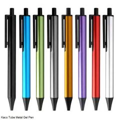 Kaco Tube Metal Gel Pen Assorted Body Color
