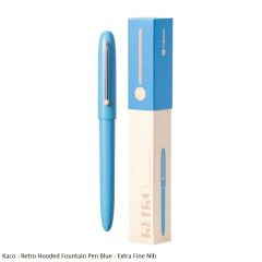 Kaco - Retro Hooded Fountain Pen Blue - Extra Fine Nib