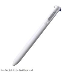 Kaco K1041 Easy 3in1 Multifunction Pen Black and Blue Gel Pen and 0.5mm Mechanical Pencil