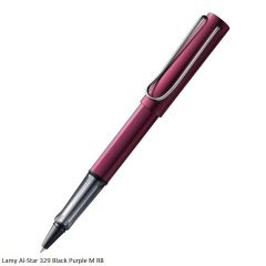 Lamy Al-Star 329 Black Purple Rollerball Pen Medium Point