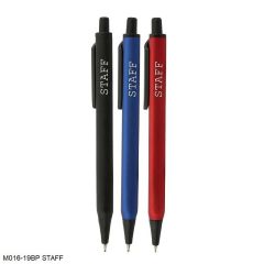M016-19BP Staff Ball Pen T-Shot Available in Blue, Black and Red Body 