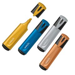 Maped 742000 - Glitter Highlighters in 4 Assorted Metallic Colors