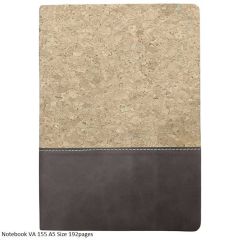 Notebook VA-155 A5 Size 192pages Cork finish title