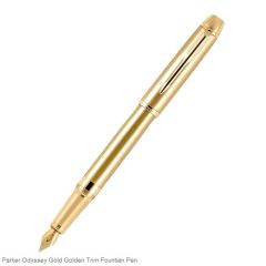 Parker Odyssey Gold Golden Trim Fountian Pen
