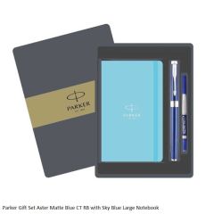Parker Gift Set Aster Matte Black GT Rollerball Pen with Wallet