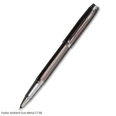 Parker Ambient Gun Metal Chrome Trim Rollerball Pen