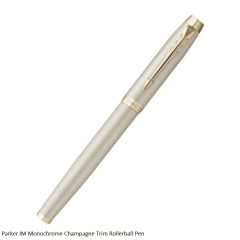 Parker IM Monochrome Champagne Trim Rollerball Pen