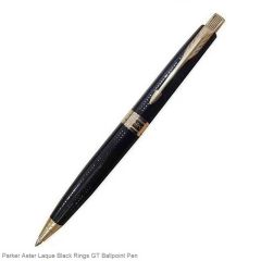 Parker Aster Laque Black Rings GT Ballpoint Pen