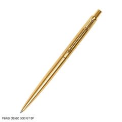 Parker Classic Gold Trim Ballpoint Pen Blue Ink for Smooth Writing 