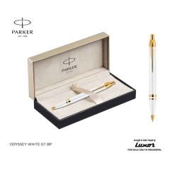Parker Odyssey White Gold Trim Ballpoint Pen