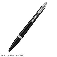 Parker Urban Muted Black Chrome Trim Click Ballpoint Pen