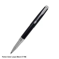Parker Aster Lacque Black Chrome Trim Rollerball Pen
