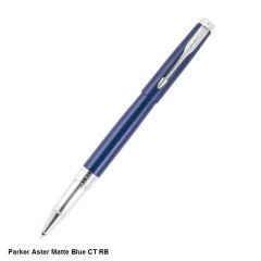 Parker Aster Matte Blue Chrome Trim Rollerball Pen