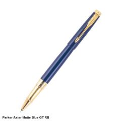 Parker Aster Matte Blue Golden Trim Rollerball Pen