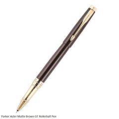 Parker Aster Lacque Brown Golden Trim Rollerball Pen